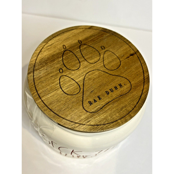 Rae Dunn‎ Ceramic Christmas Deck The Paws Pet Treat Holder - Picture 2 of 3